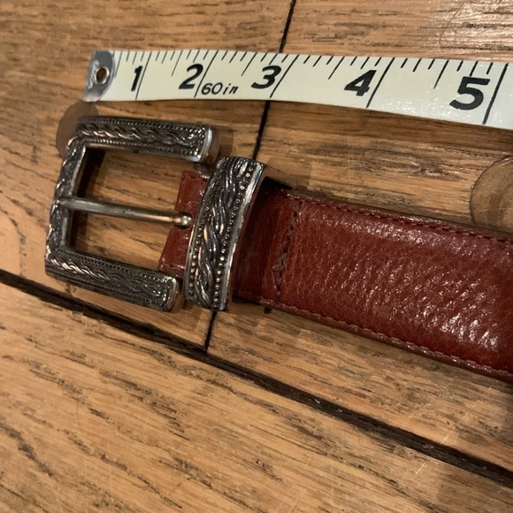 Vintage Brown Leather Brighton Belt - Picture 8 of 9